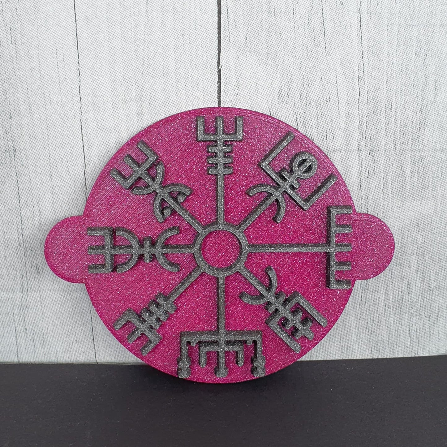 Stempelplatte Vegvisir ohne Runenkranz