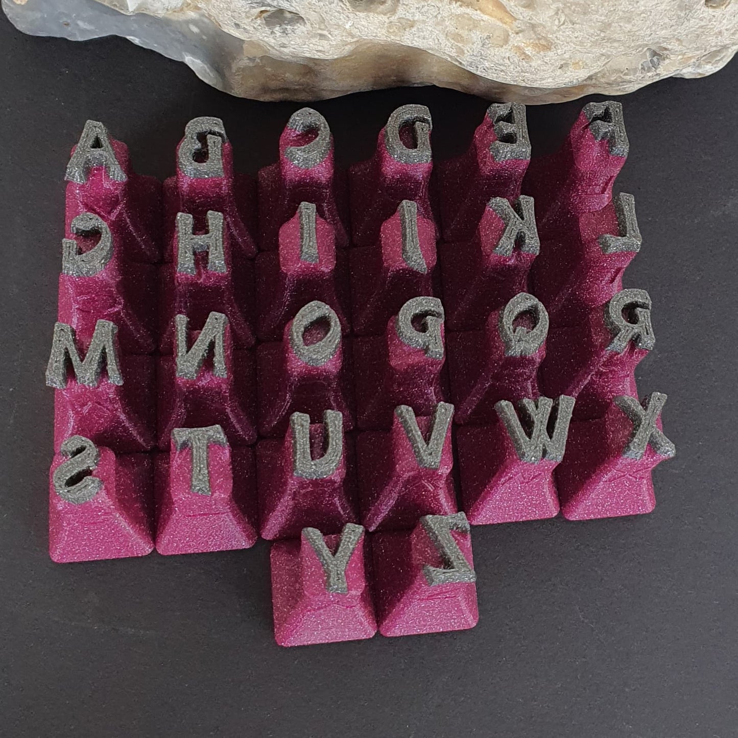 Tonstempel - Set Mittelalterliche Buchstaben