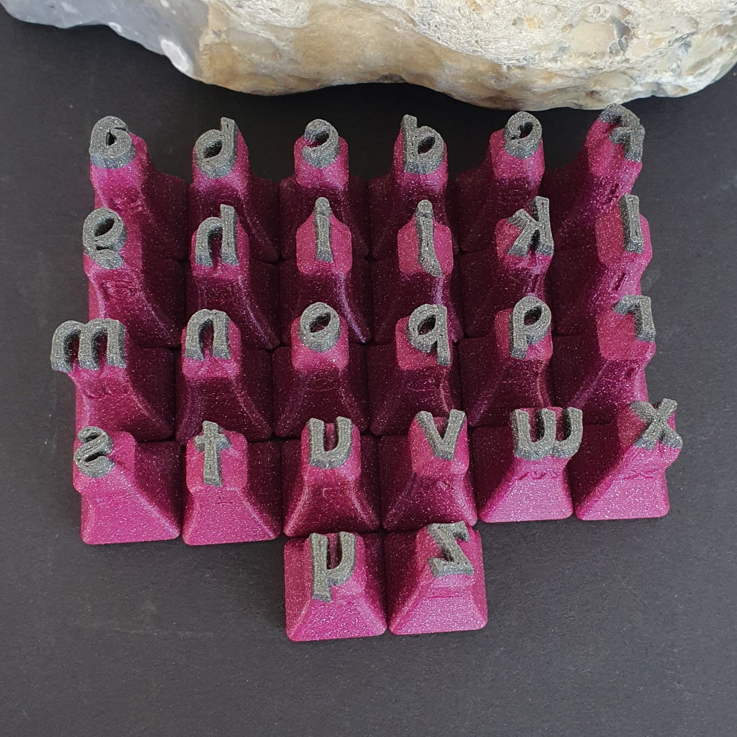 Tonstempel - Set Mittelalterliche Buchstaben