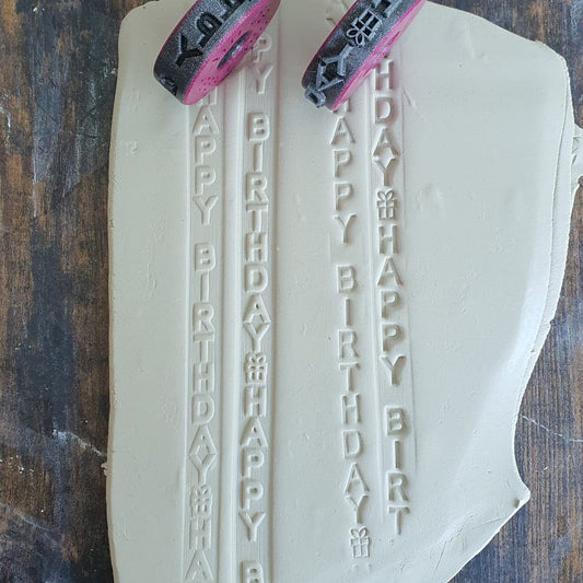 Rouleau à motifs V2 - Joyeux anniversaire 15 mm