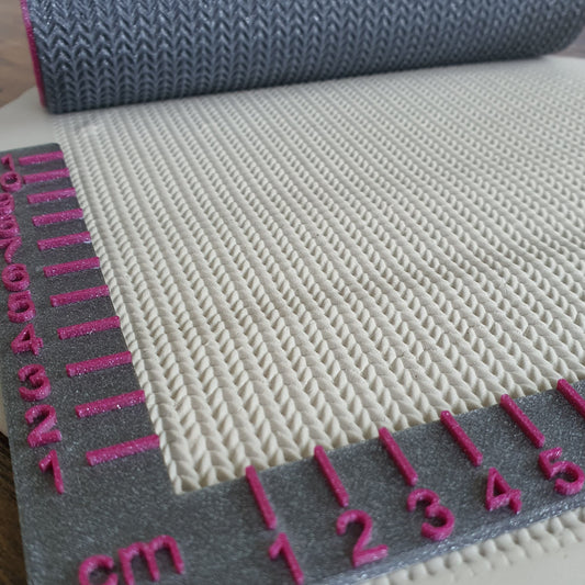 Strukturrolle Wolle / Strickmuster fein