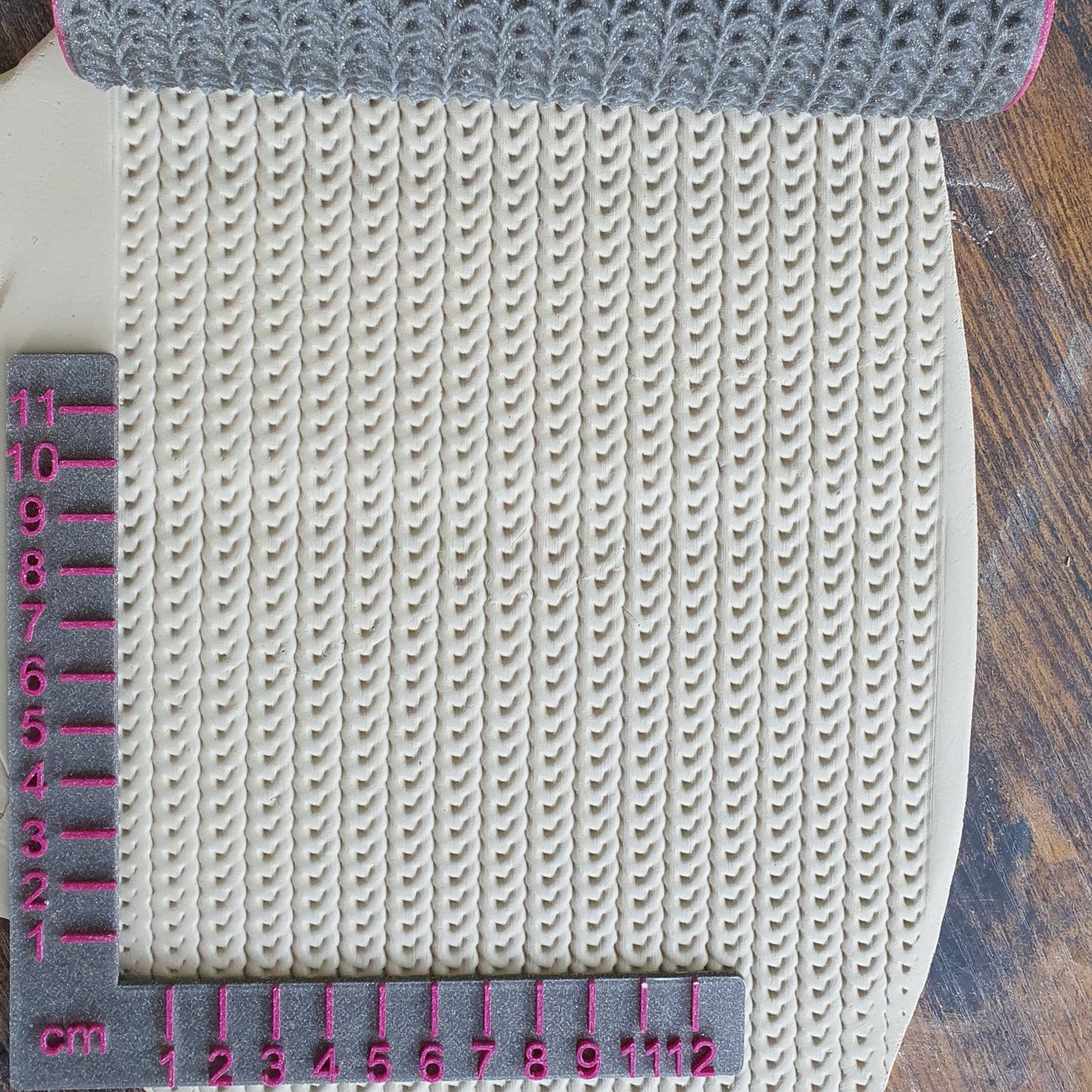 Strukturrolle Wolle / Strickmuster grob