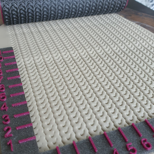 Strukturrolle Wolle / Strickmuster grob