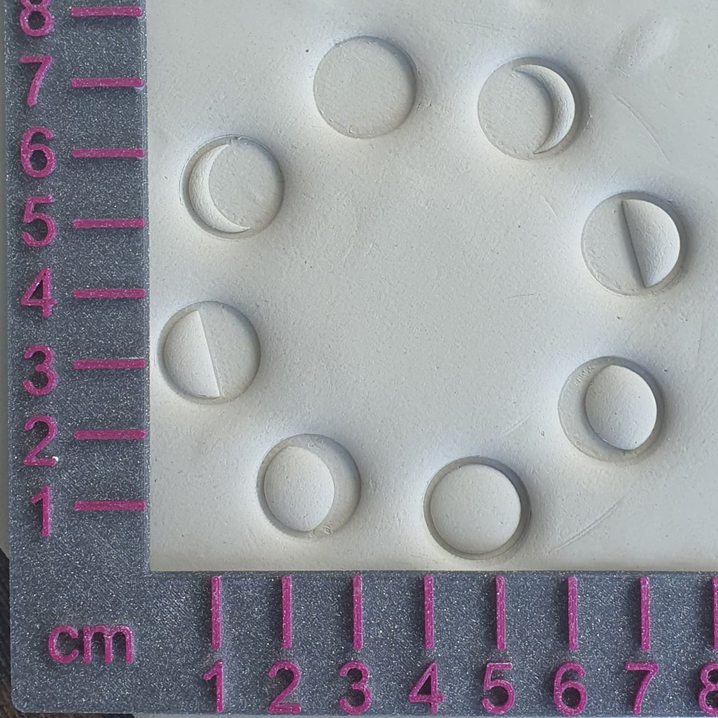 Stempelplatte Mondphasen