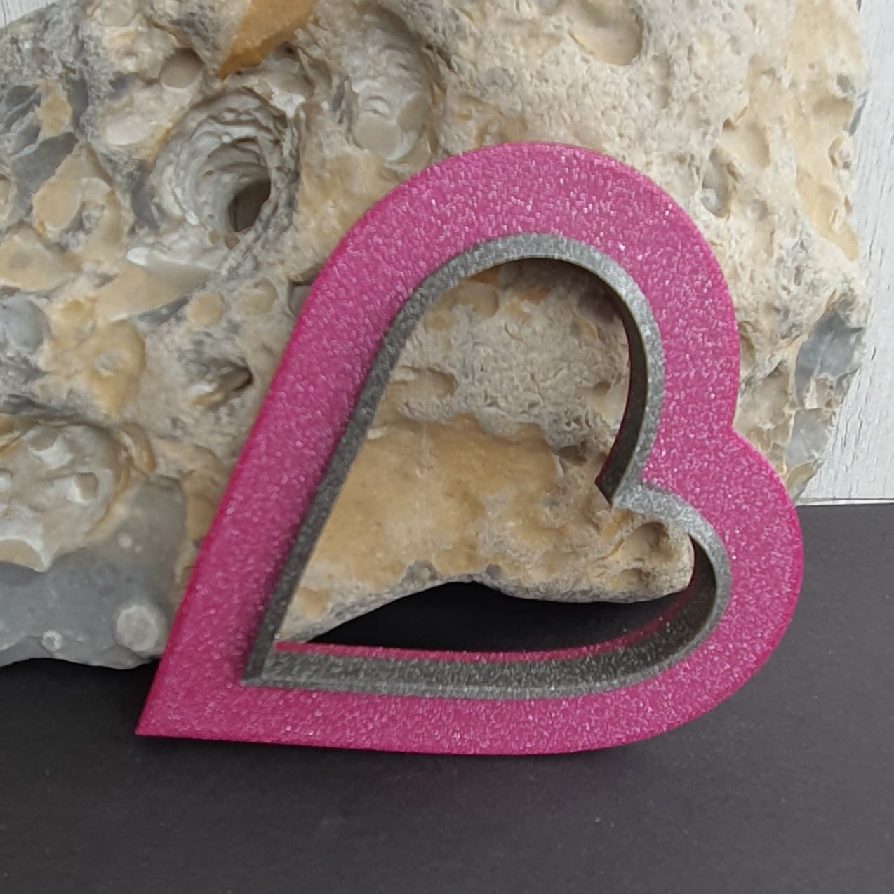 Ausstecher Herz schräg