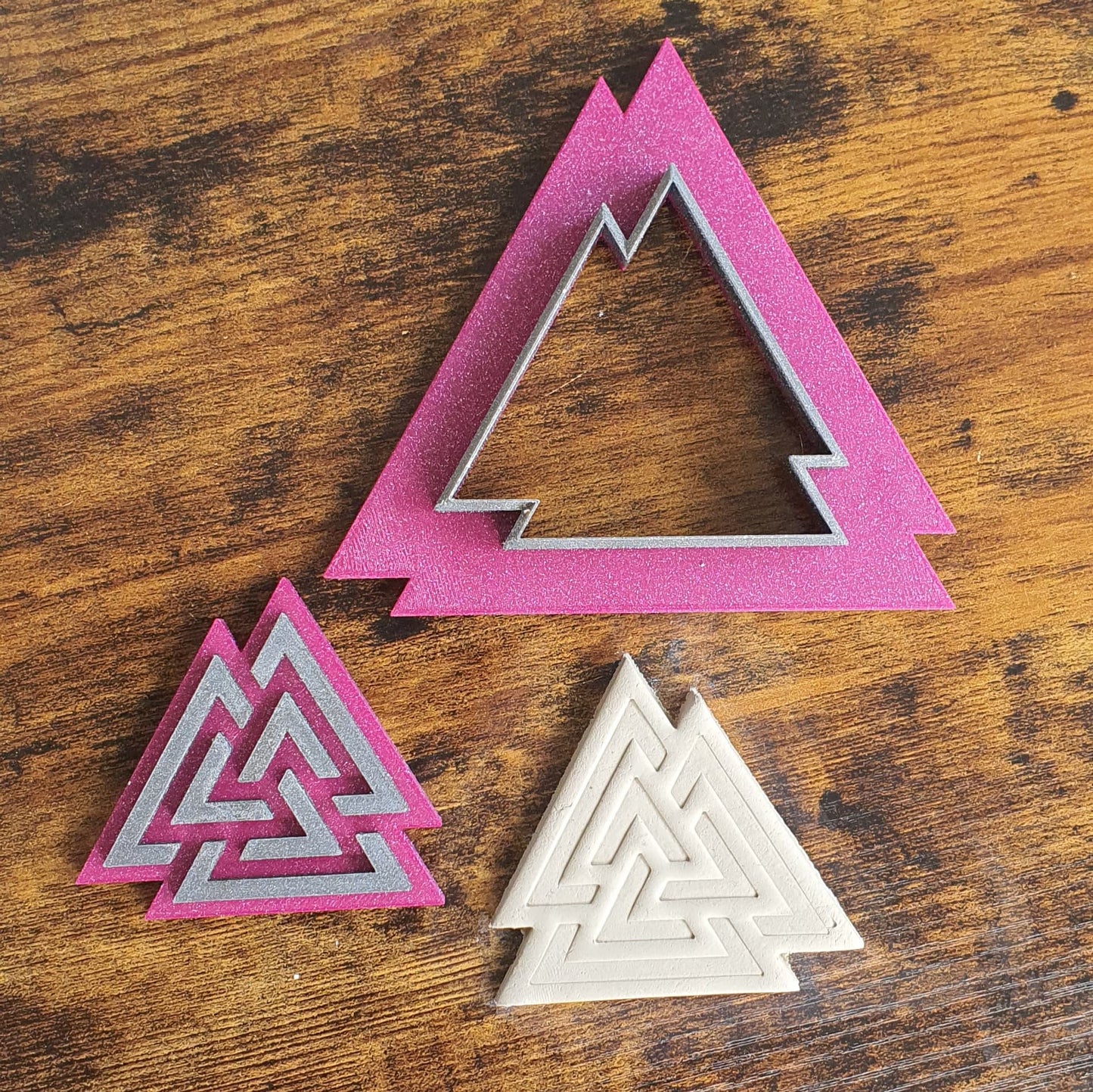 Ausstecher Valknut / Odinsknoten