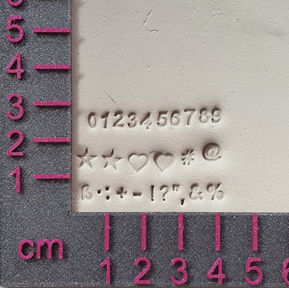 Stempelset Satzzeichen & Zahlen Mini