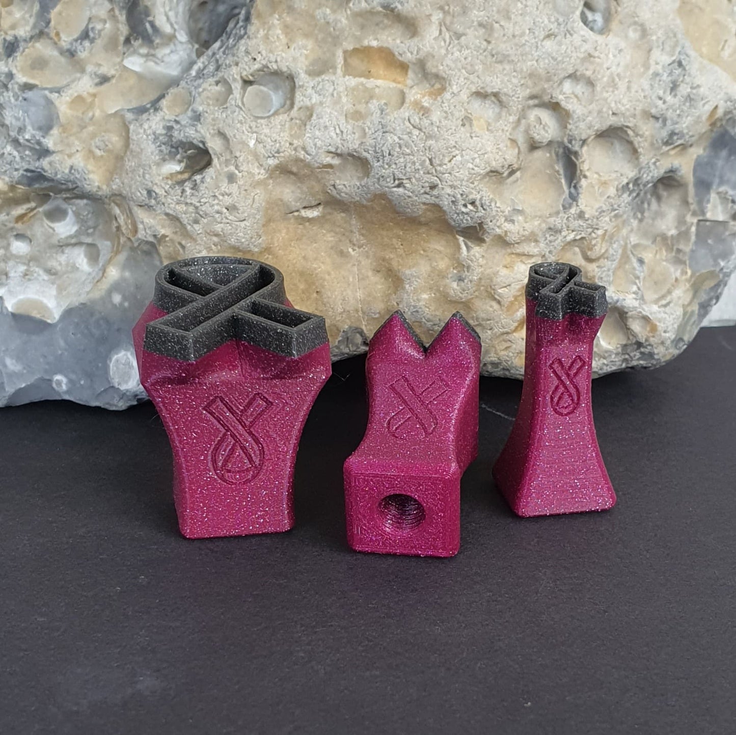 Stempelset Bewusstseinsband / Awareness Ribbon 3er Set Kontur