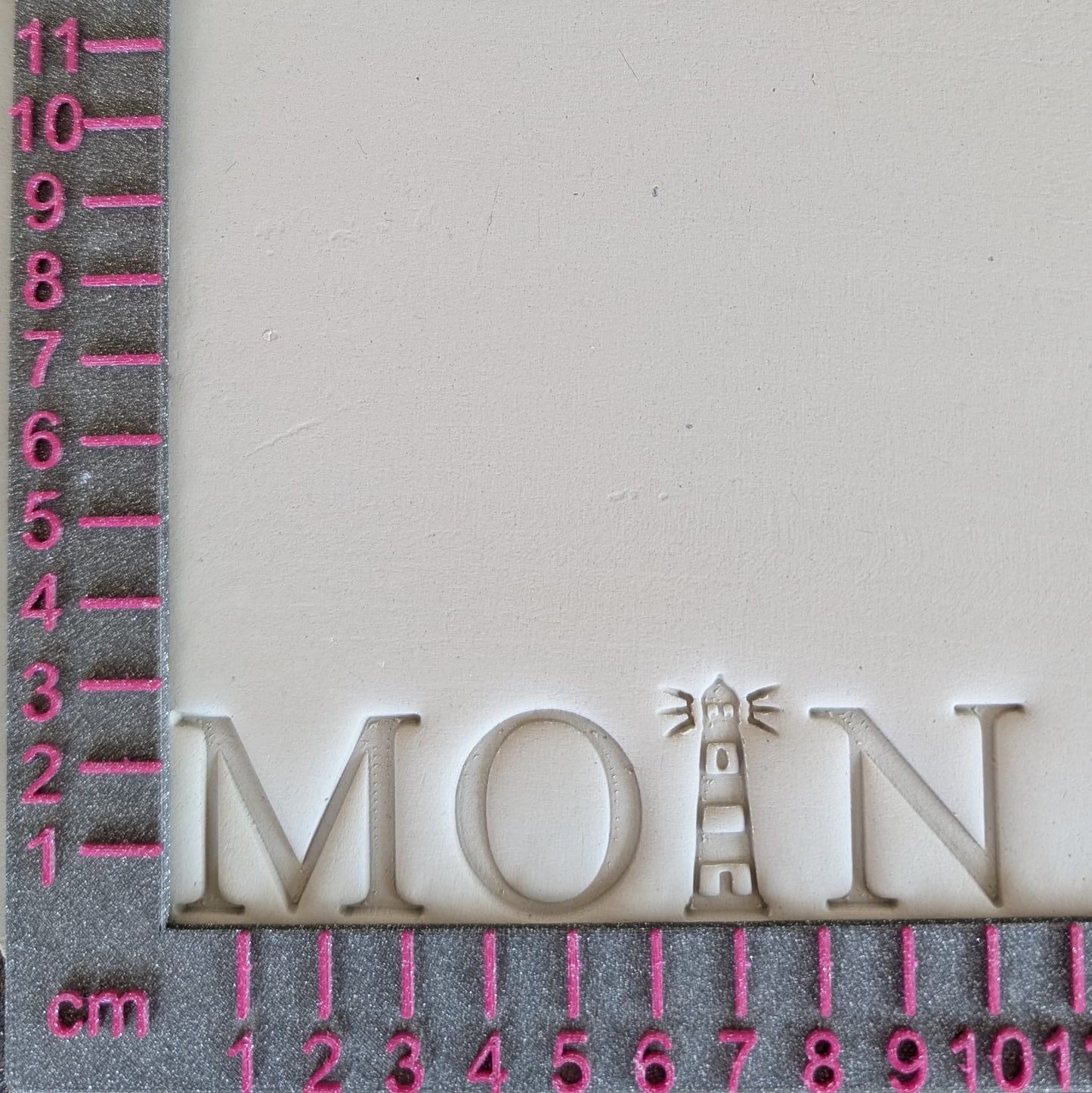 Stempelplatte - Moin / Leuchtturm