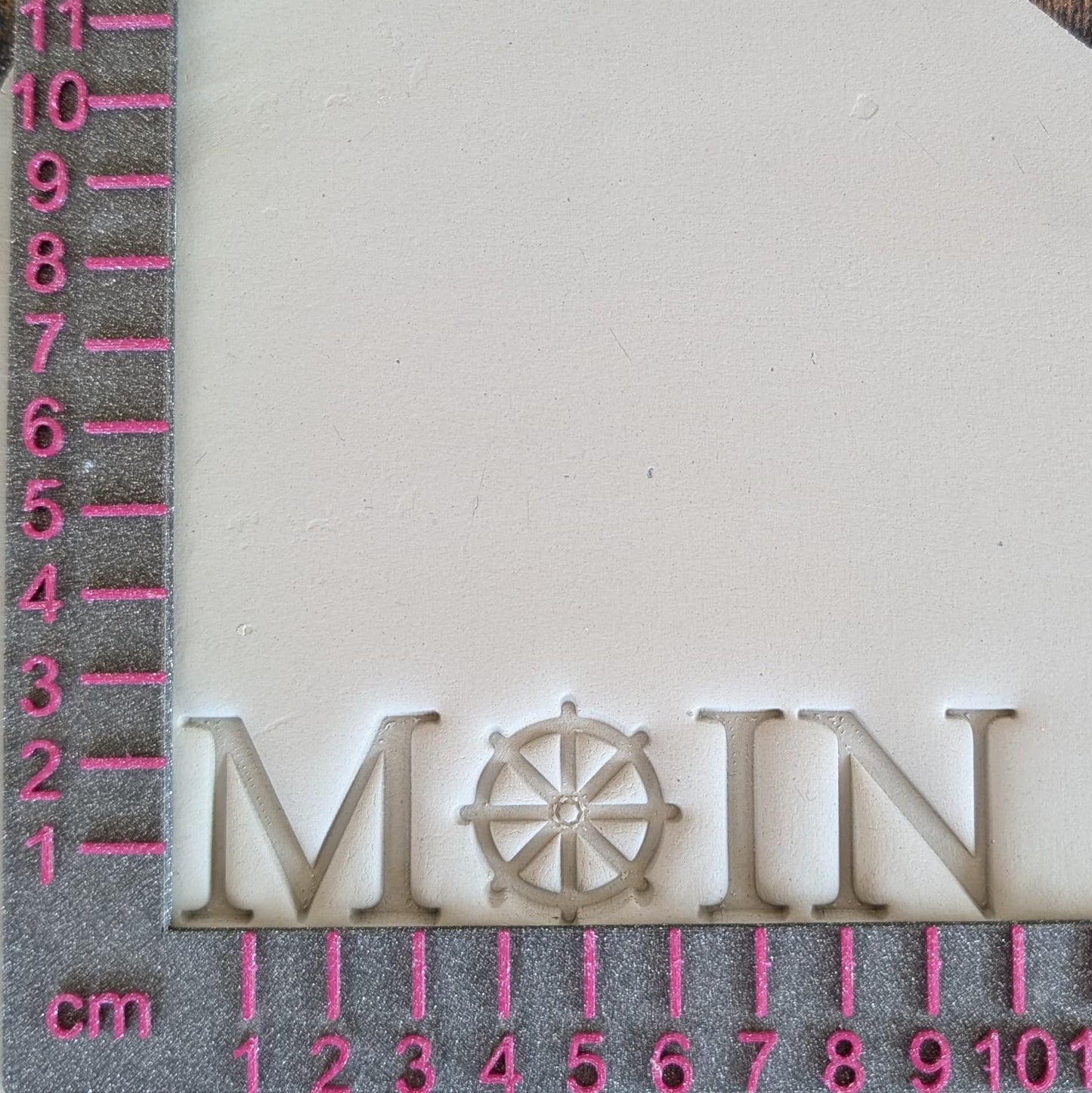 Stempelplatte - Moin / Steuerrad