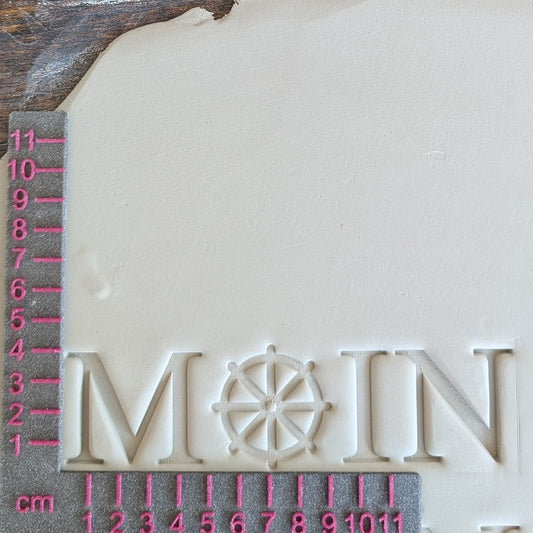 Plaque de timbre - Ahoy / Ancre