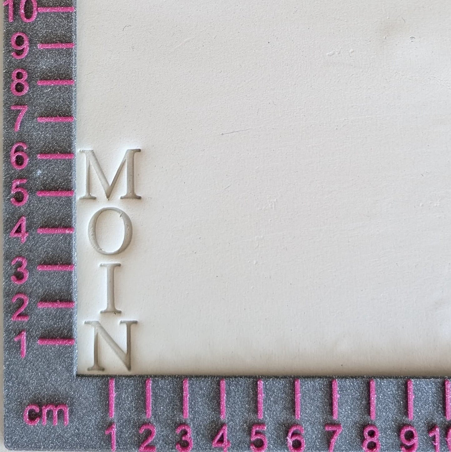 Stempelplatte - Moin hochkant