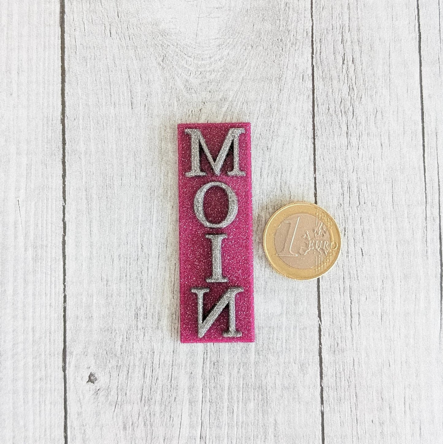 Stempelplatte - Moin hochkant