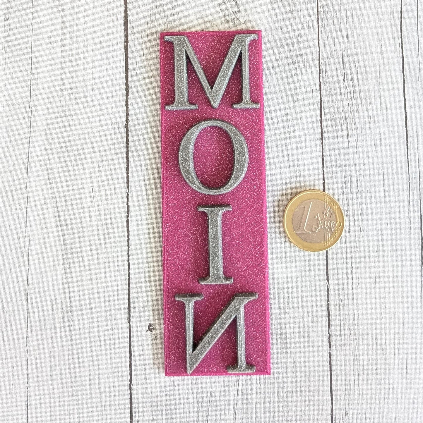 Stempelplatte - Moin hochkant