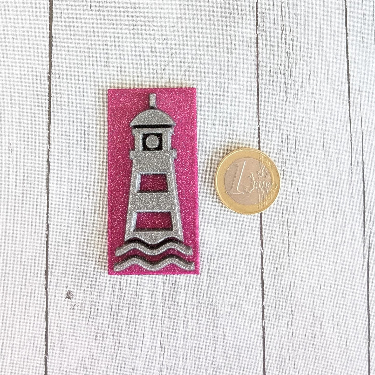 Stempelplatte - Leuchtturm Welle