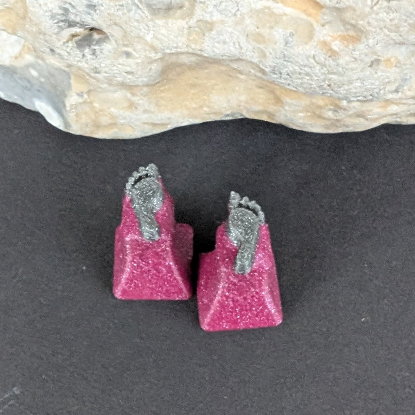 Stempel Fußabdruck Mensch - Pfote Hund Katze