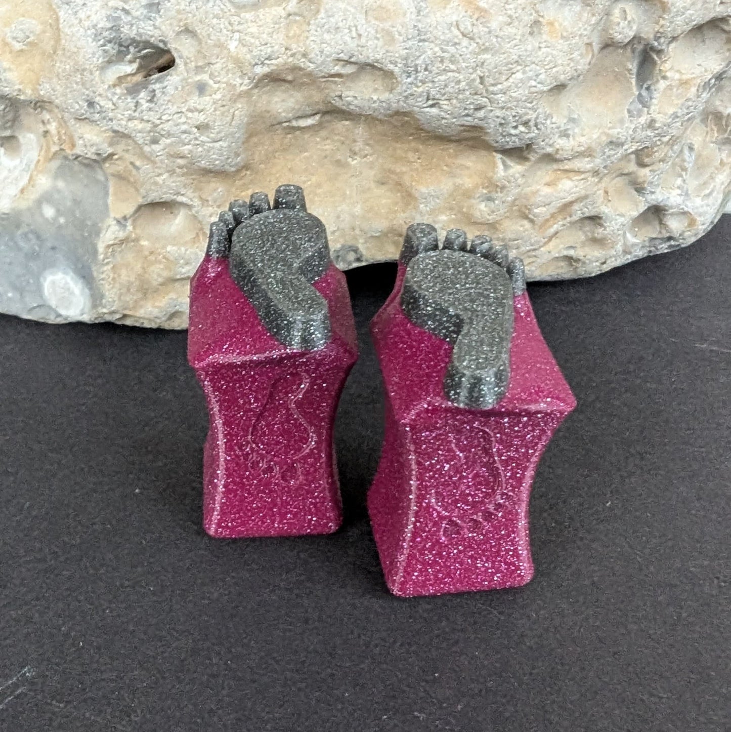 Stempel Fußabdruck Mensch - Pfote Hund Katze