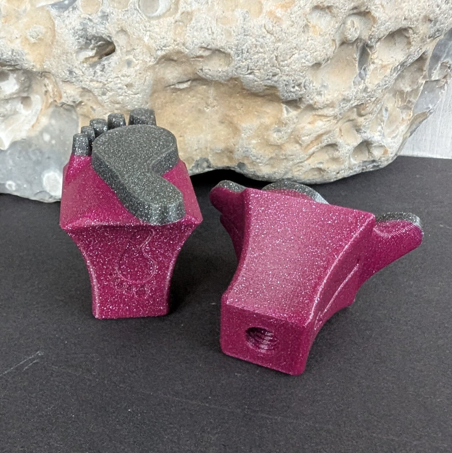 Stempel Fußabdruck Mensch - Pfote Hund Katze