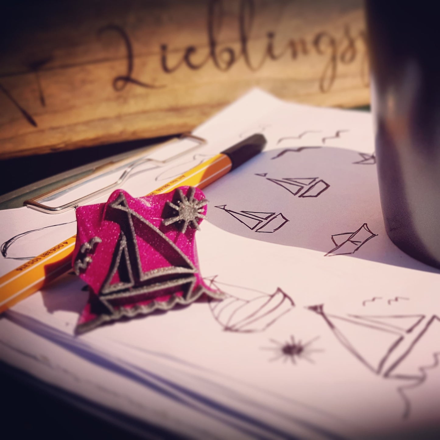 Stempel Segelboot Motiv