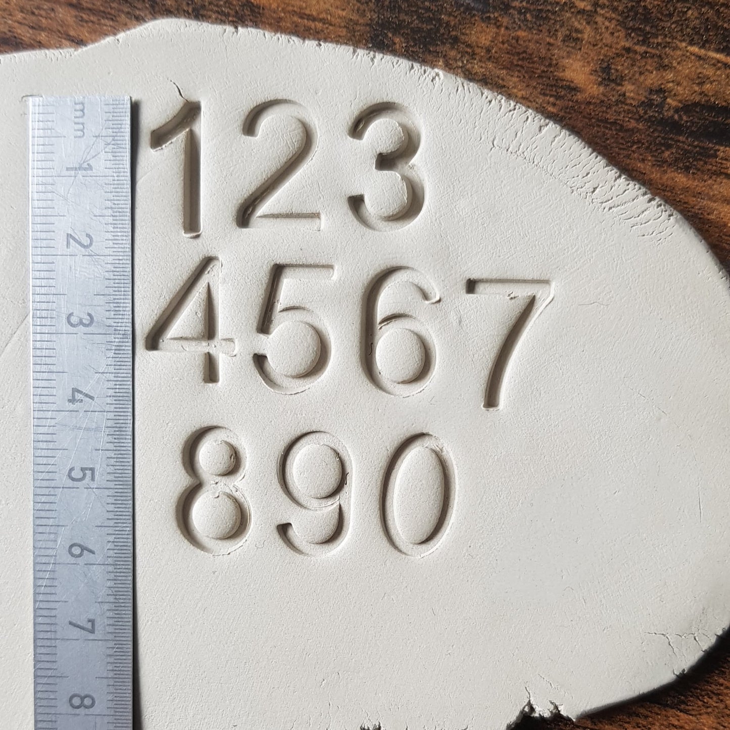 Tonstempel - Set Buchstaben / Zahlen