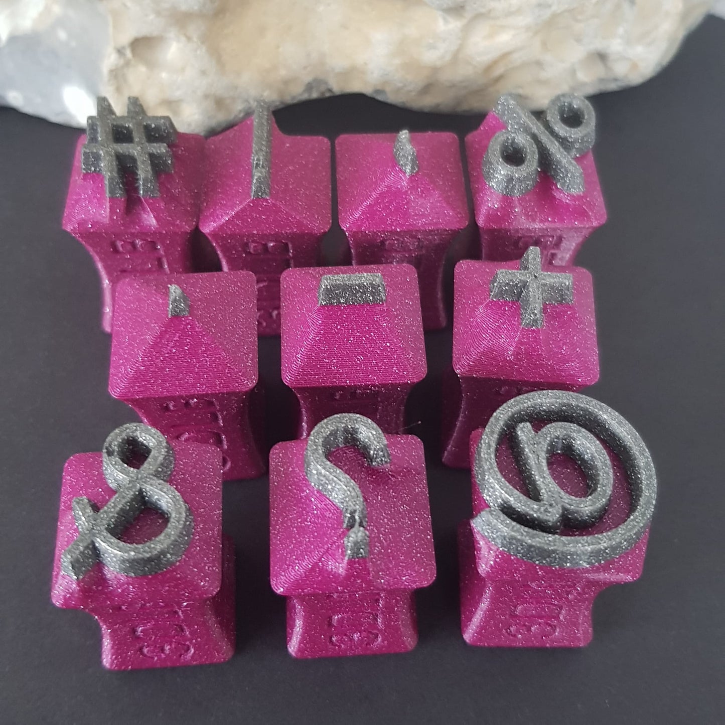 Tonstempel - Set Buchstaben / Zahlen