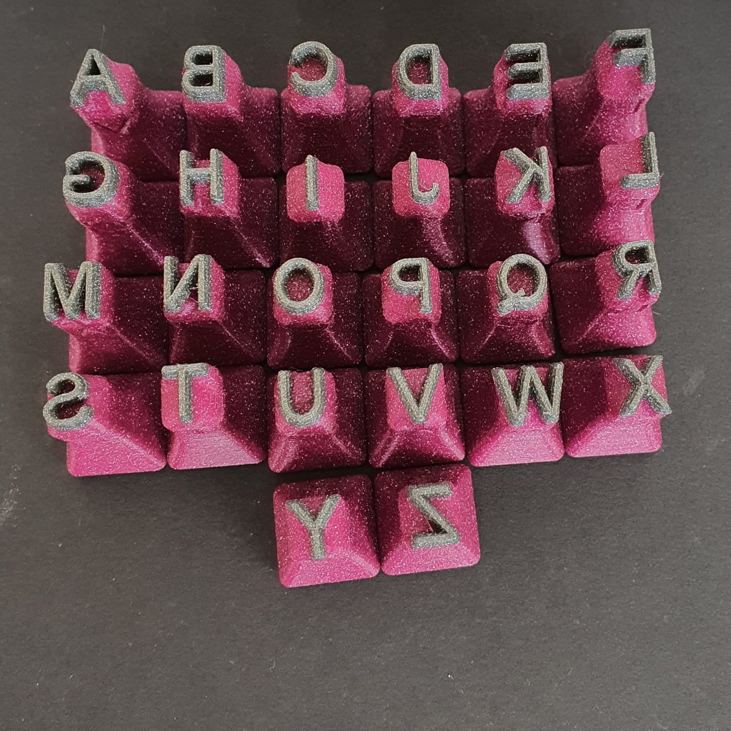 Tonstempel - Set Buchstaben / Zahlen