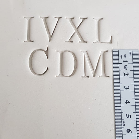 Ensemble de tampons à chiffres romains