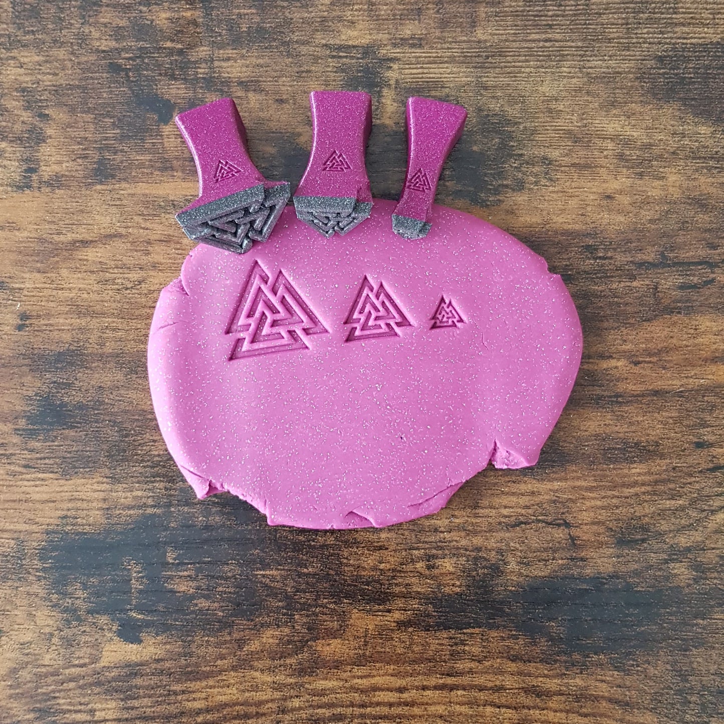 Stempelset Valknut Wotansknoten ( 3er Set )