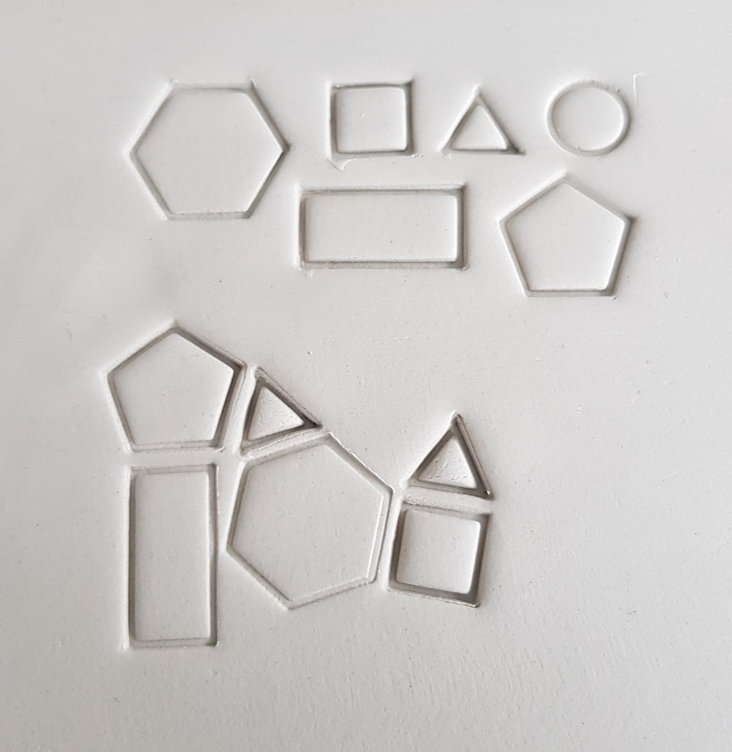 Stempelset Geometrie Körper klein 10mm (6er Set)