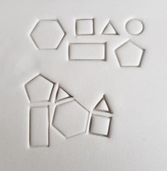 Stamp Set Geometry Body small 10mm (set of 6)