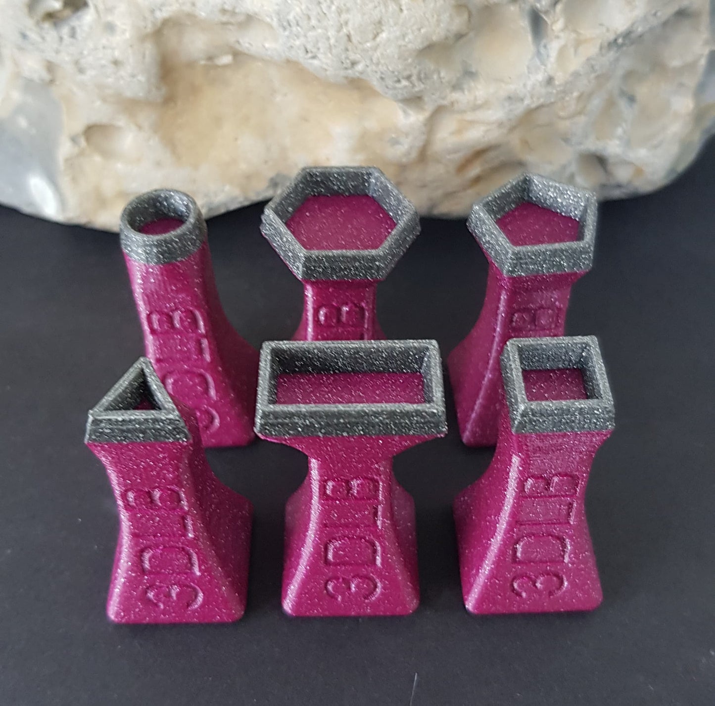 Stempelset Geometrie Körper klein 10mm (6er Set)