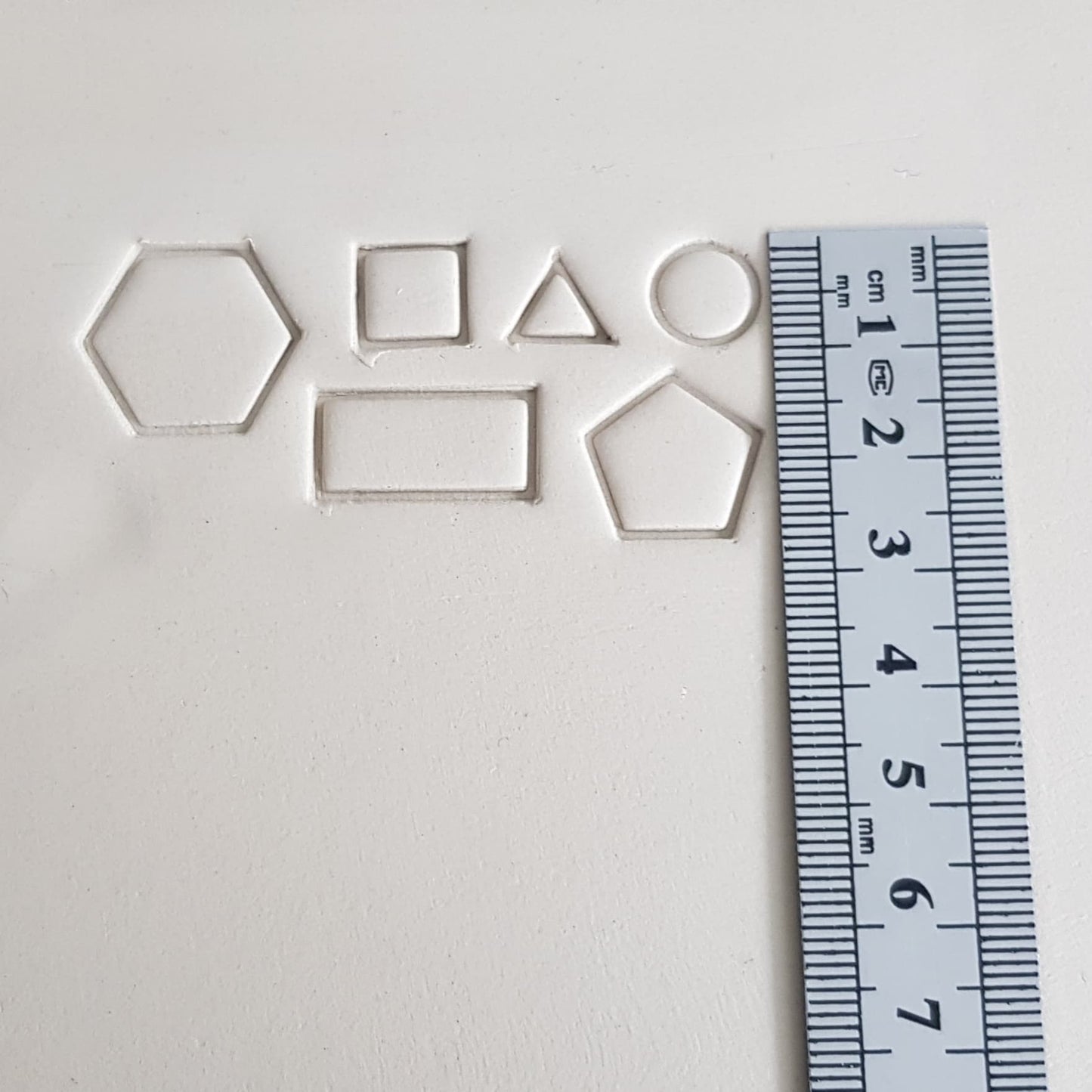 Stempelset Geometrie Körper klein 10mm (6er Set)