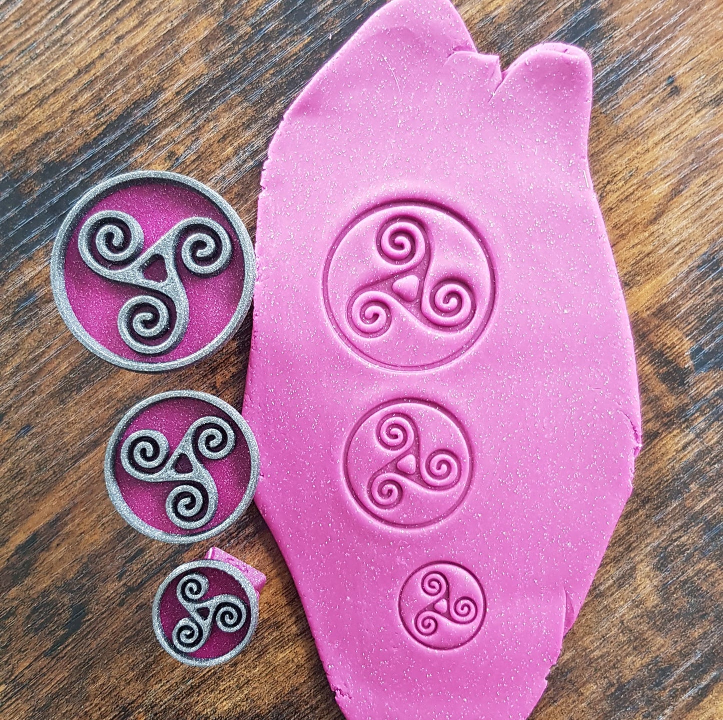 Stempelset Triskele Kreis ( 3er Set )