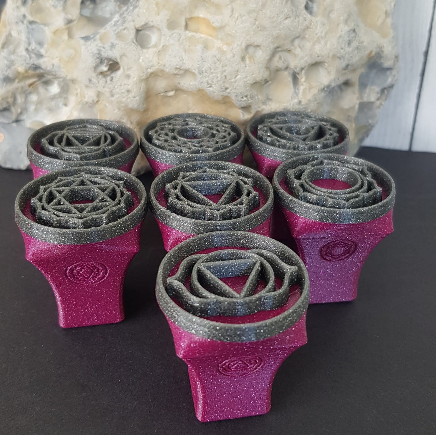 Stempel Set 7 Chakren