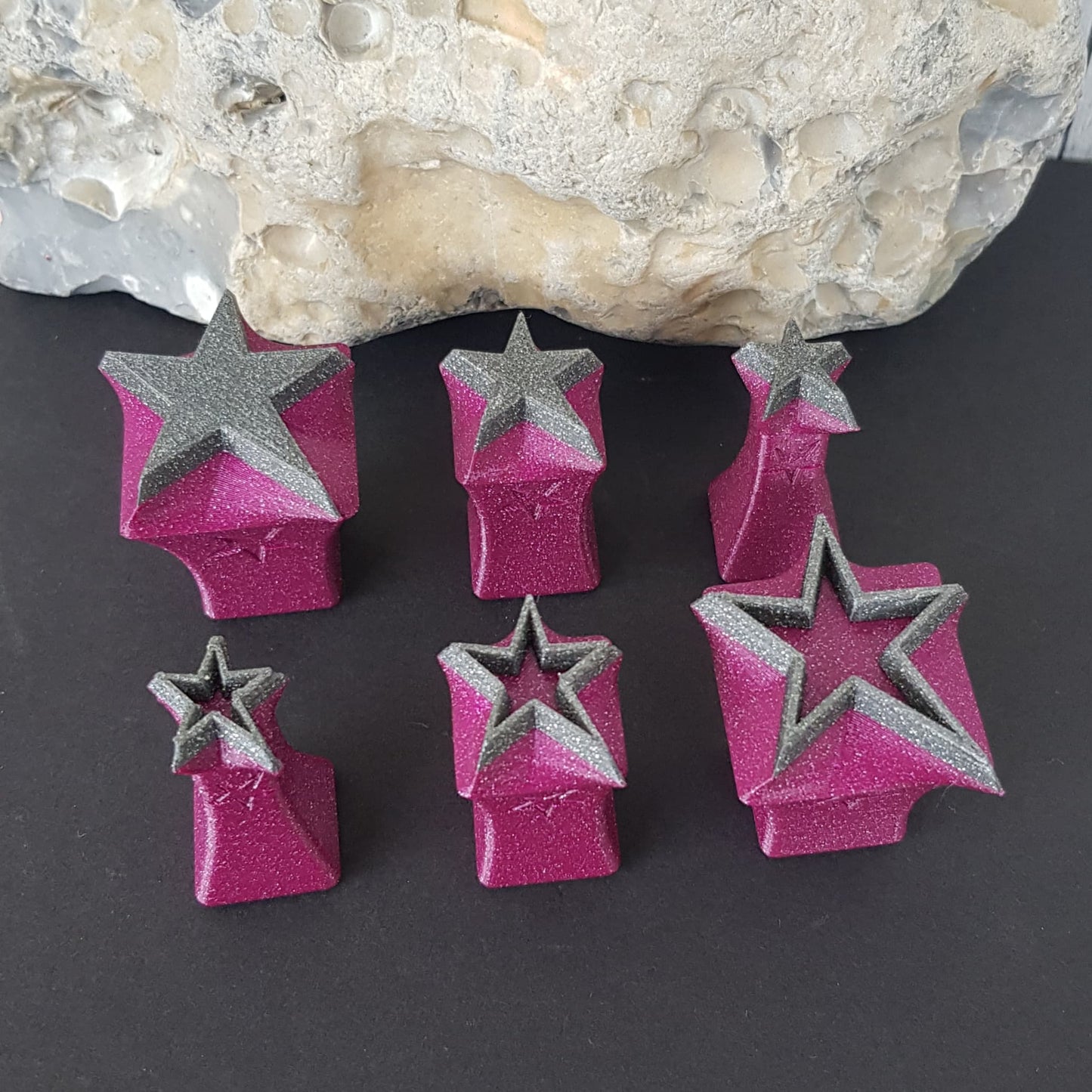 Stempelset Sterne 4 ( 6er Set )