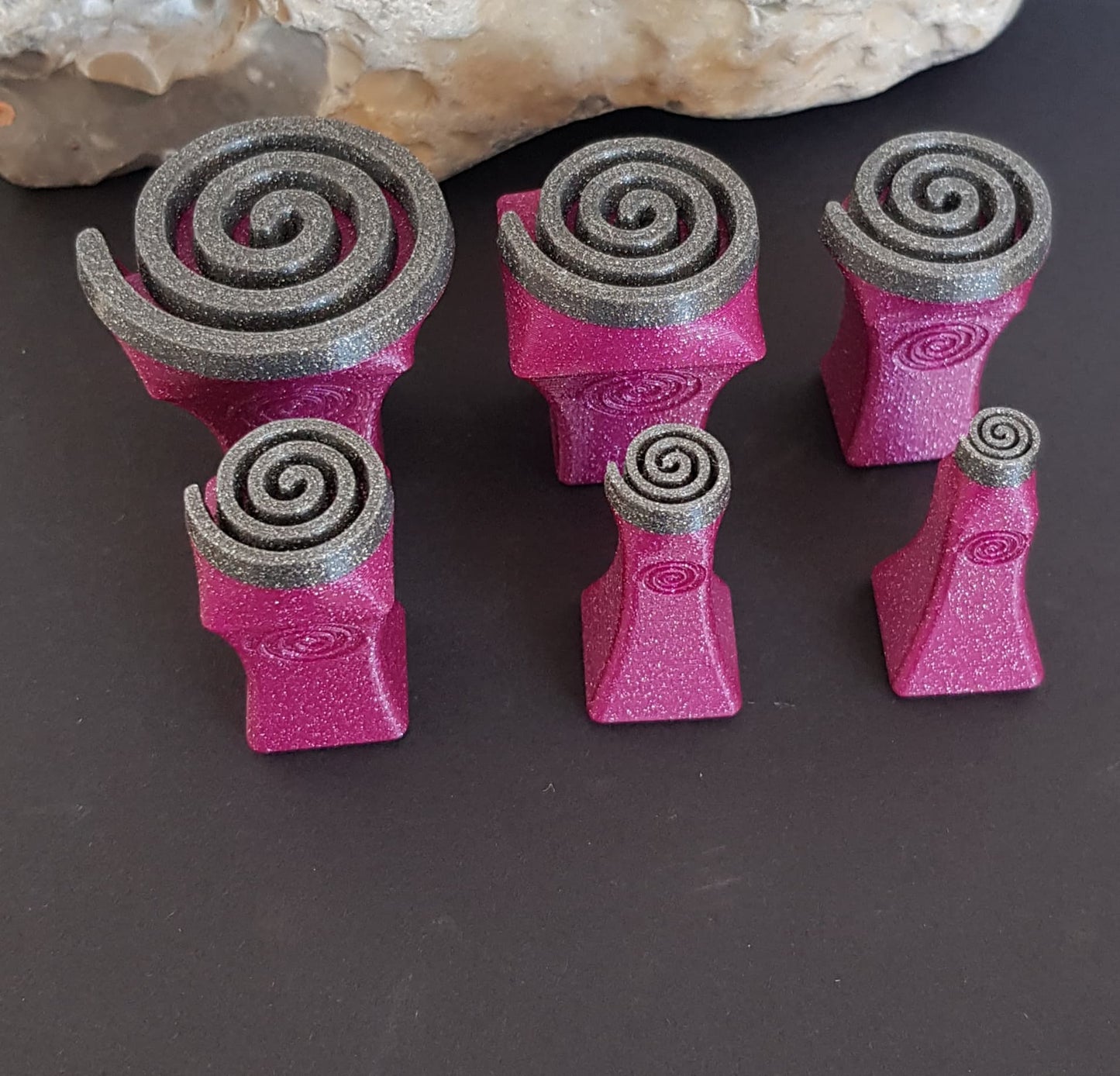 Stempelset Spirale links 6er Set