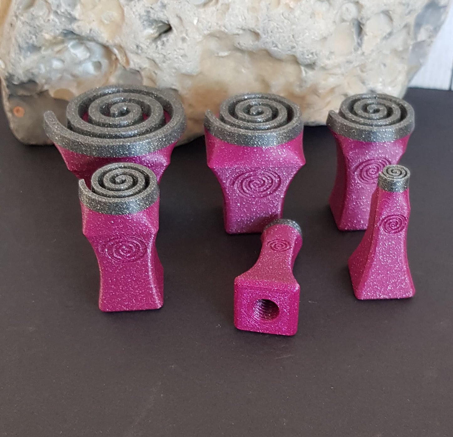 Stempelset Spirale links 6er Set