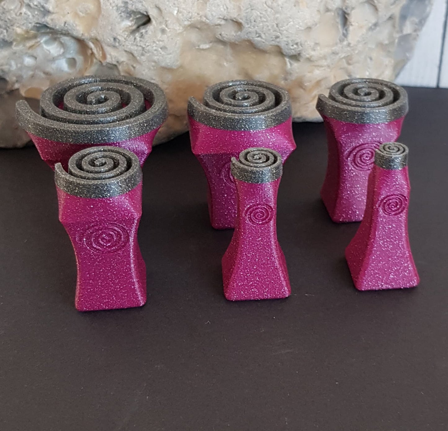 Stempelset Spirale links 6er Set