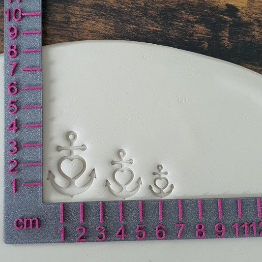 Jeu de tampons de 3 ancres Faith Love Hope