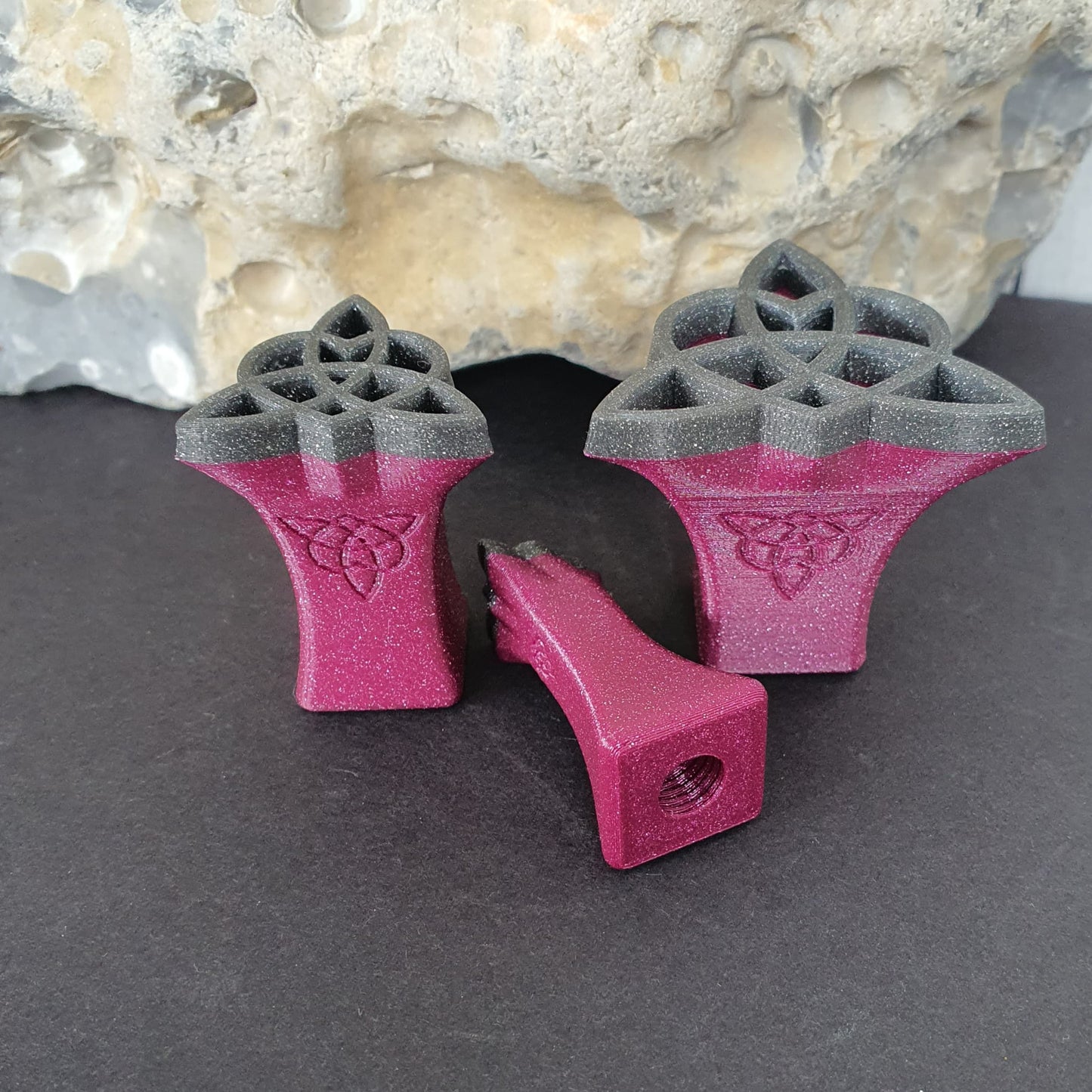 Stempelset 3er Herz-Dreifachknoten