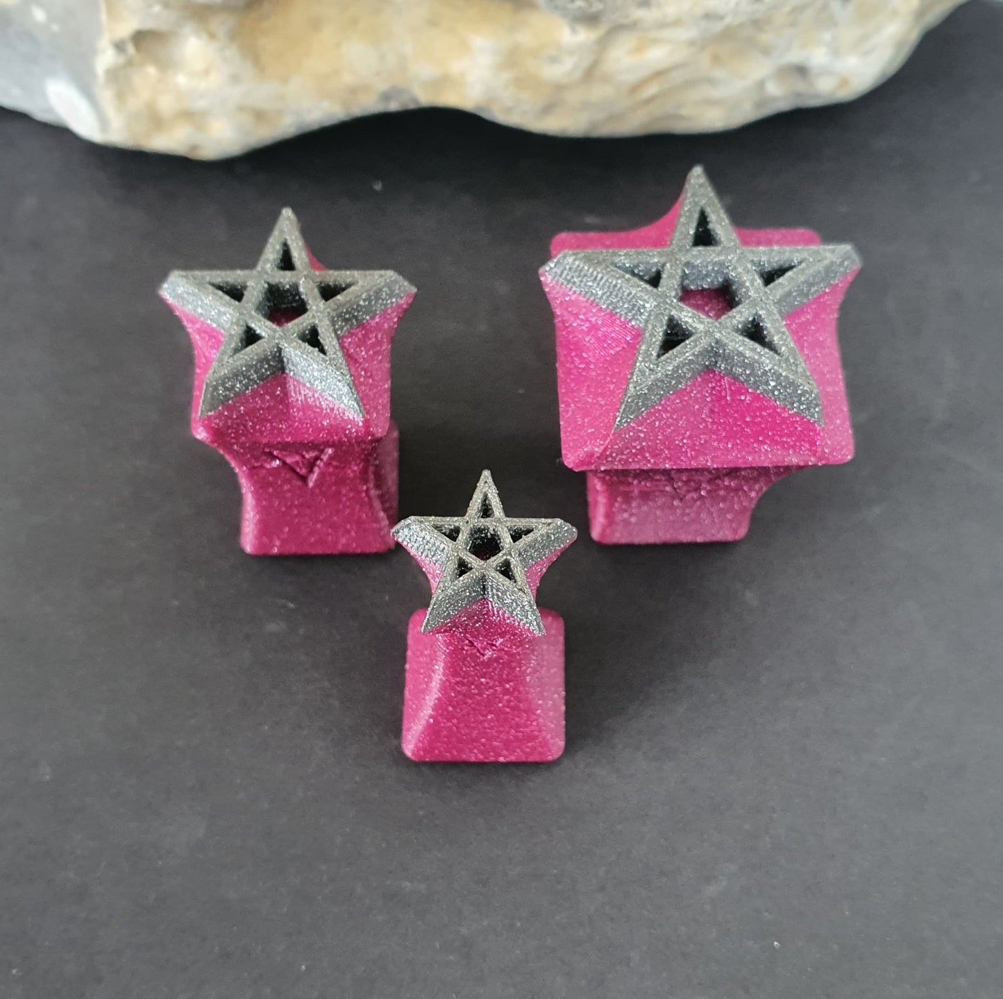 Stempelset 3er Pentagramm geschlossen