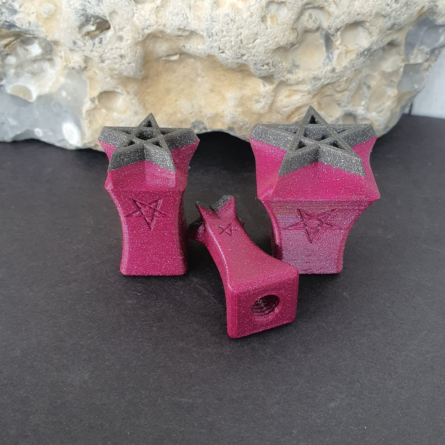 Stempelset 3er Pentagramm geschlossen