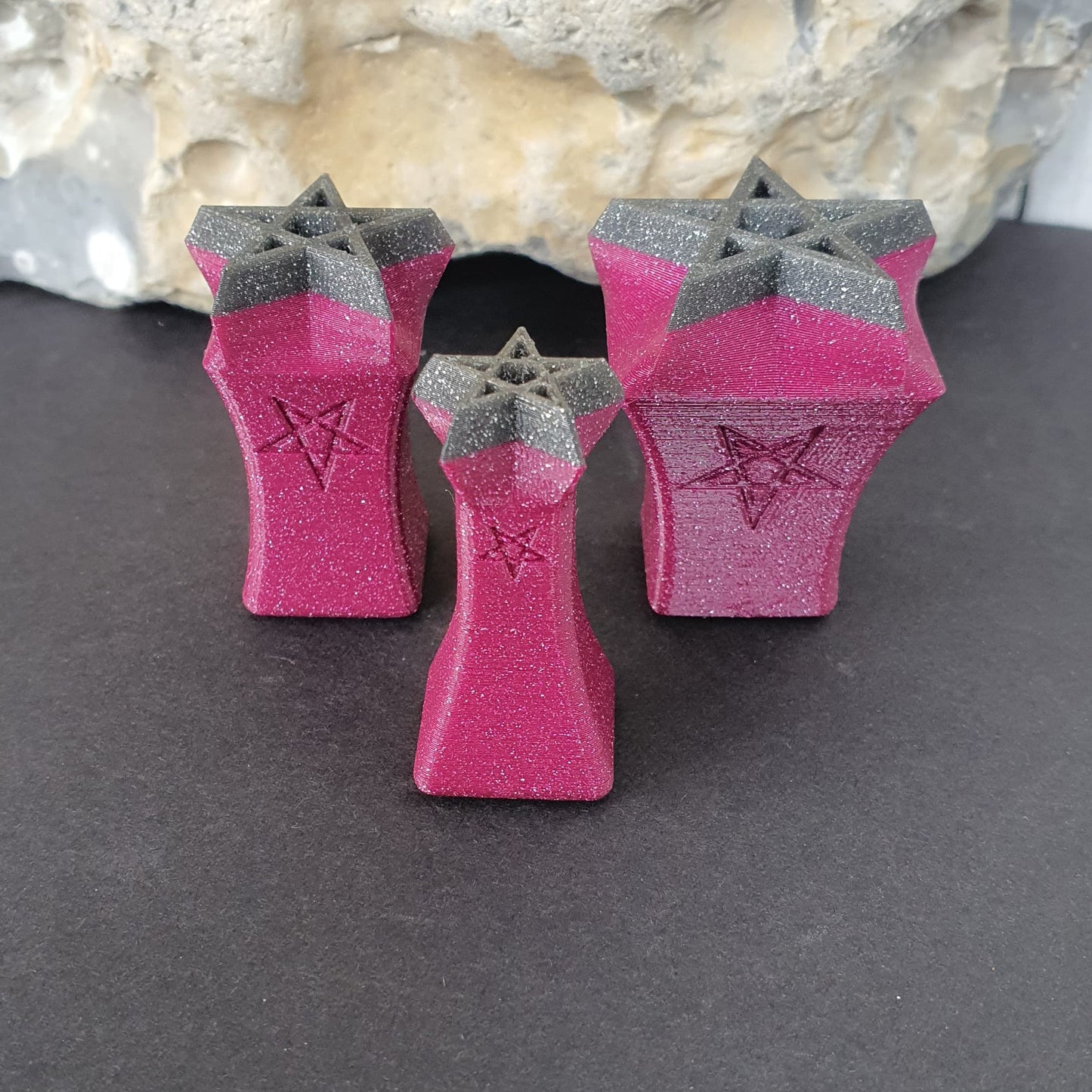 Stempelset 3er Pentagramm geschlossen