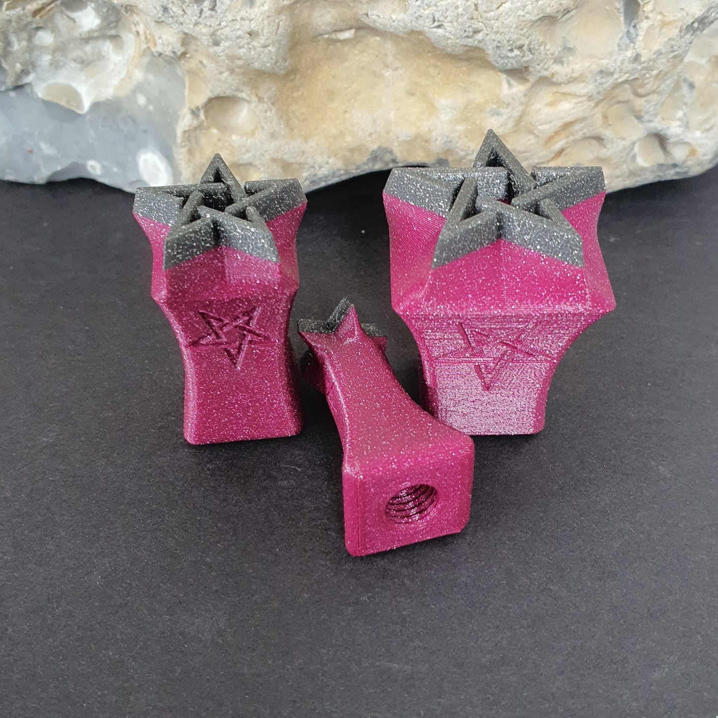 Stempelset 3er Pentagramm offen