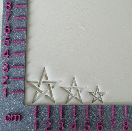 Stamp set 3 open pentagram