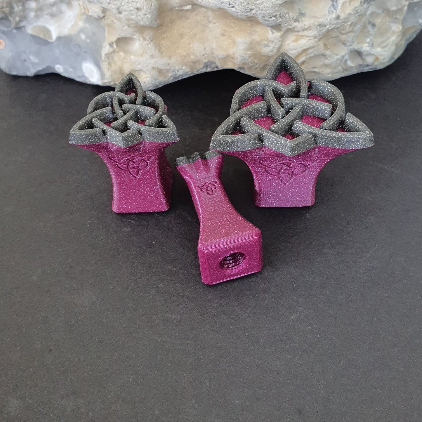 Stempelset 3er Herz-Dreifachknoten unterbrochen