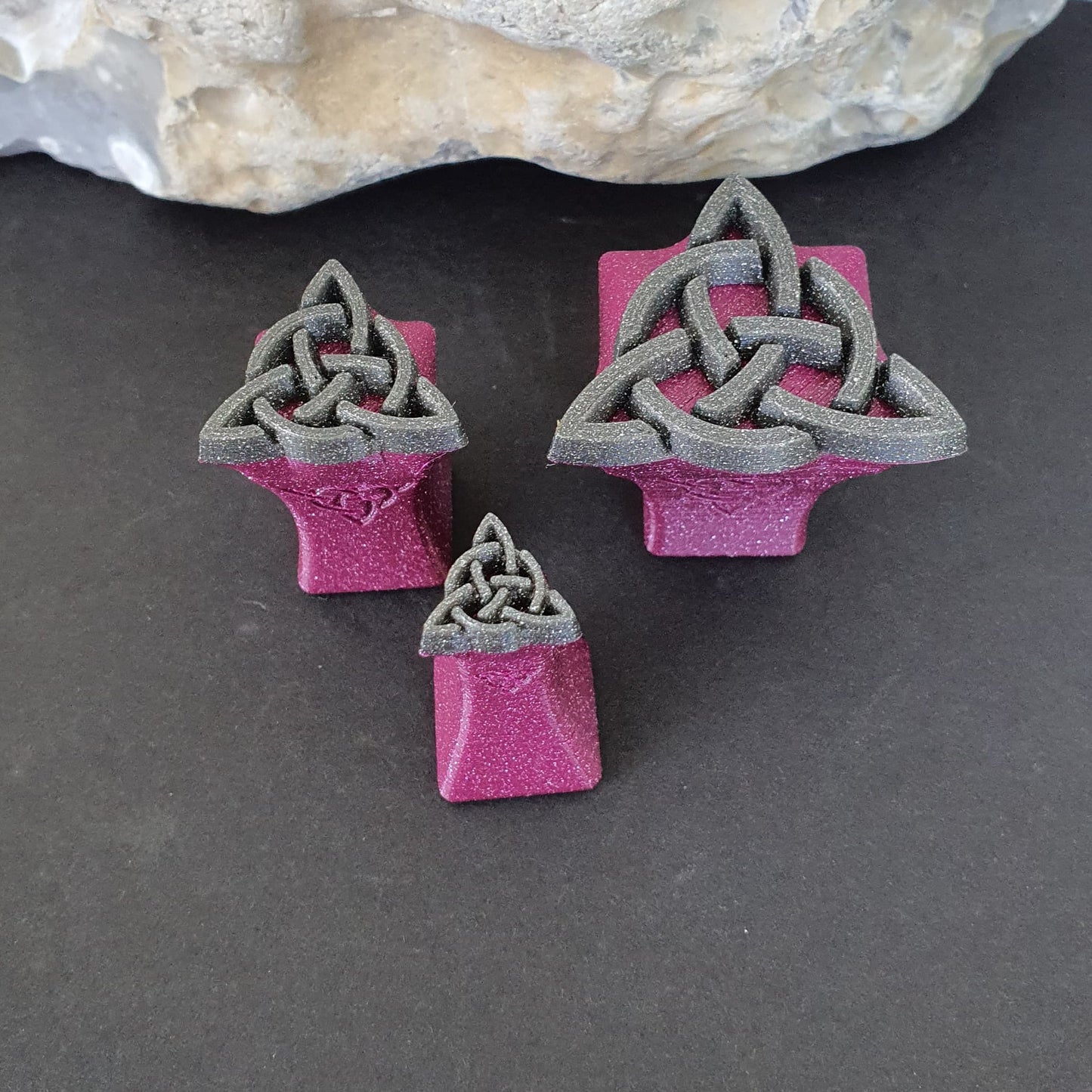 Stempelset 3er Dreifachknoten Kreis