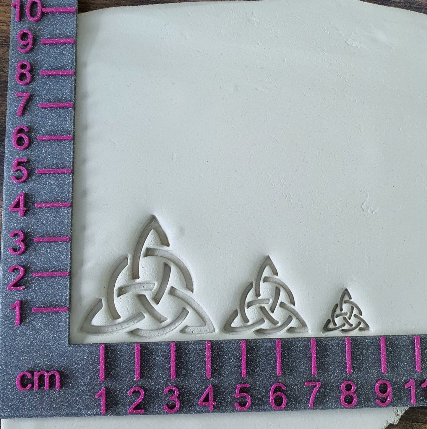 Stempelset 3er Dreifachknoten Kreis