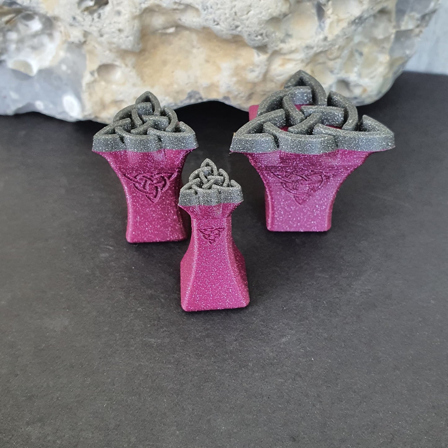 Stempelset 3er Dreifachknoten Kreis