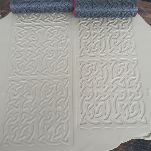 Rouleaux de gaufrage (Ensemble - Positif & Négatif) Motifs celtiques #2